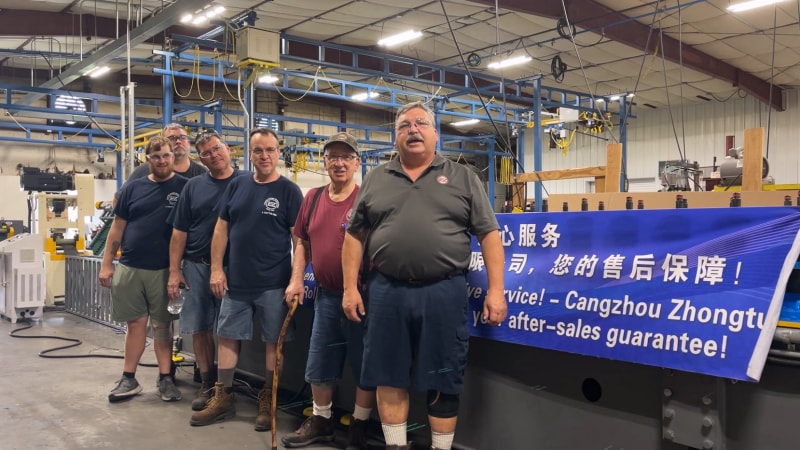 從滄州到美國跨越重洋顯實力：中拓龍骨機美國調試成功，客戶贊其穩定，專業服務與過硬品質贏贊譽